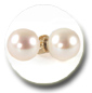 Pendientes Perlas Agua Dulce 6-7 mm, blancas AAA