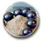 Collar Perlas de Akoya 55 cm, 7-7.5 mm, negras AA+