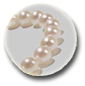 Pulsera Perlas de Akoya, 18 cm 6.5-7 mm blancas, AA+