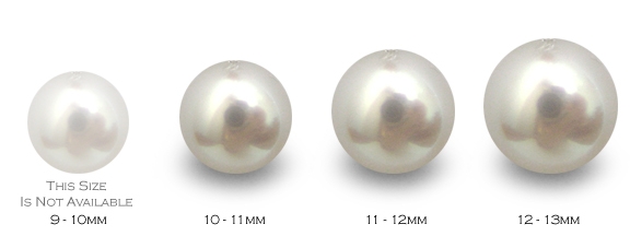 DECO Colgante oro Perla Australiana blanca 10-11 mm AAA