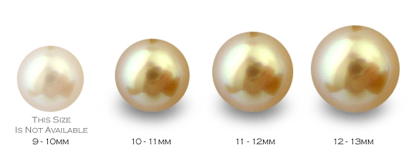ORION Colgante Oro Perla De Filipinas dorada 12-13 mm AAA