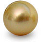 ORION Colgante Oro Perla De Filipinas dorada 12-13 mm AAA