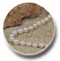 Collar Perlas de Agua Dulce, 45 cm, 6-7 mm, blancas, AAA