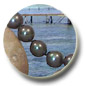 Collar Perlas de Agua Dulce, 45 cm, 9-10 mm, negras, AA+